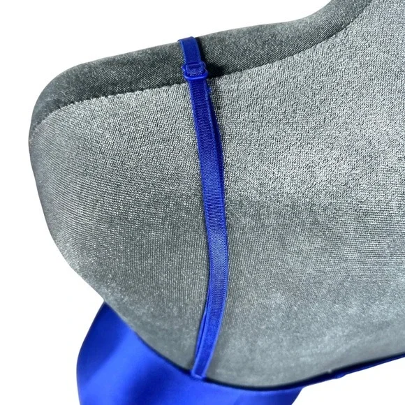 Fairy Grunge Y2k Asymmetric Faux Wrap Prom Cocktail Dress Juniors S Blue Shimmer - Picture 12 of 15